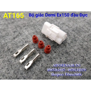 Bộ Giắc Nhựa 3 Lỗ Đầu Đực Demi Exciter 3P- AT165 ( Bịch 10 bộ)